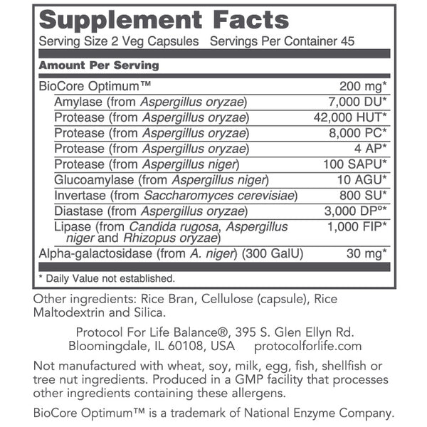 BioCore® Digestive Enzymes